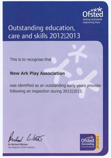 Ofsted certificate - low res