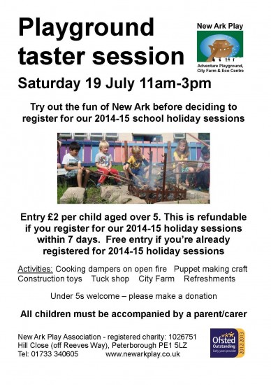 taster day 19 july 2014