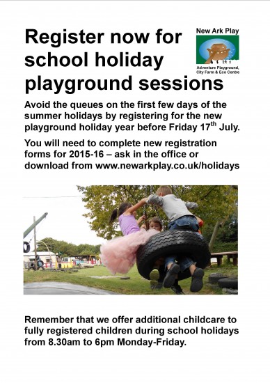 register now playground